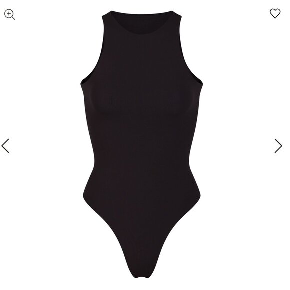 SKIMS I FITS EVERYBODY I HIGH NECK BODYSUIT I ONYX I M - Picture 4 of 4